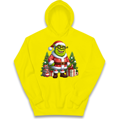 Shrek Santa Claus Presents kids hoodie