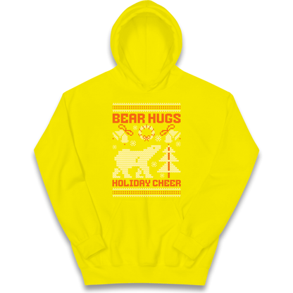 Bear Hugs Holiday Cheer kids hoodie