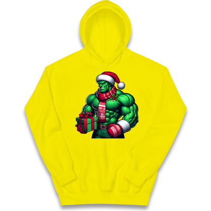 The Hulk Santa kids hoodie