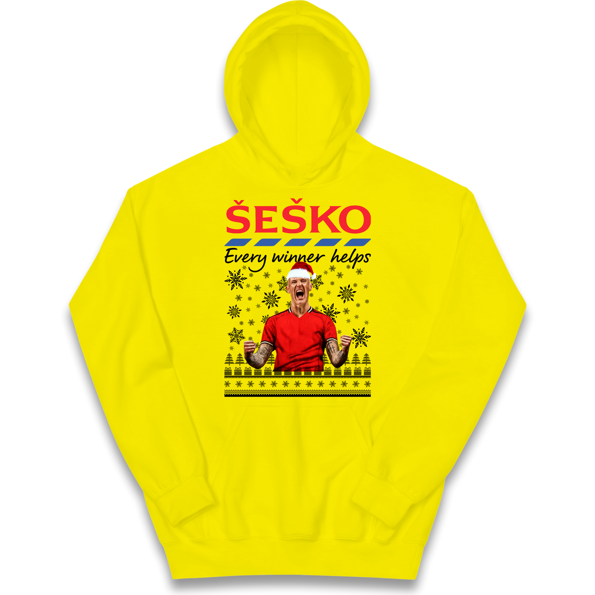 Benjamin Sesko Christmas Kids Hoodie