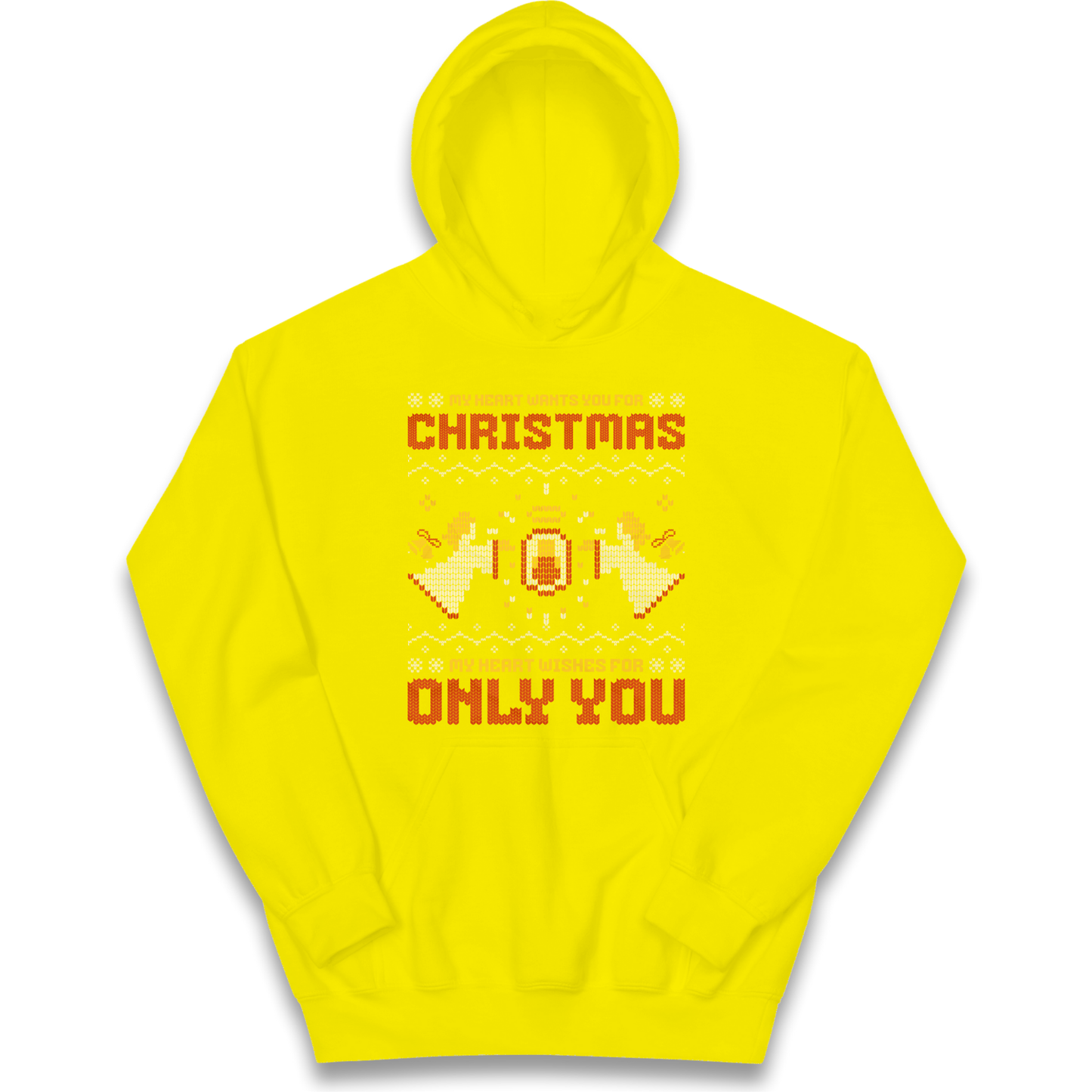 My Heart Wants You For Christmas Only You Christmas kids hoodie