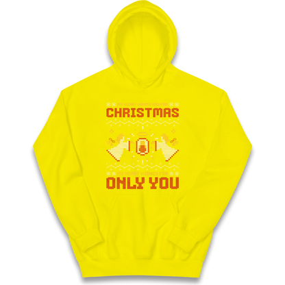 My Heart Wants You For Christmas Only You Christmas kids hoodie