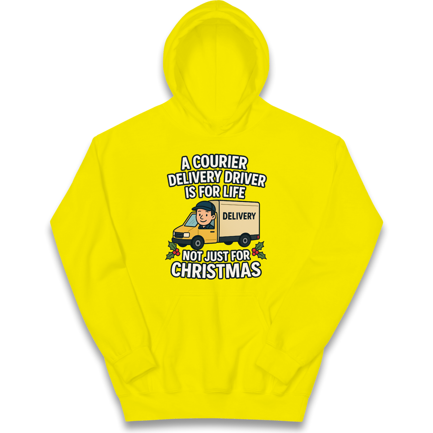 Courier Delivery Driver Christmas Kids Hoodie