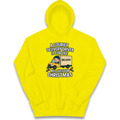Courier Delivery Driver Christmas Kids Hoodie