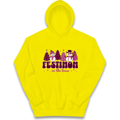 Festimom on The Loose kids hoodie