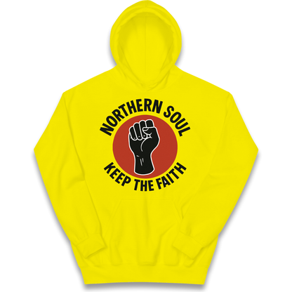 Northern Soul Keep The Faith kids hoodie