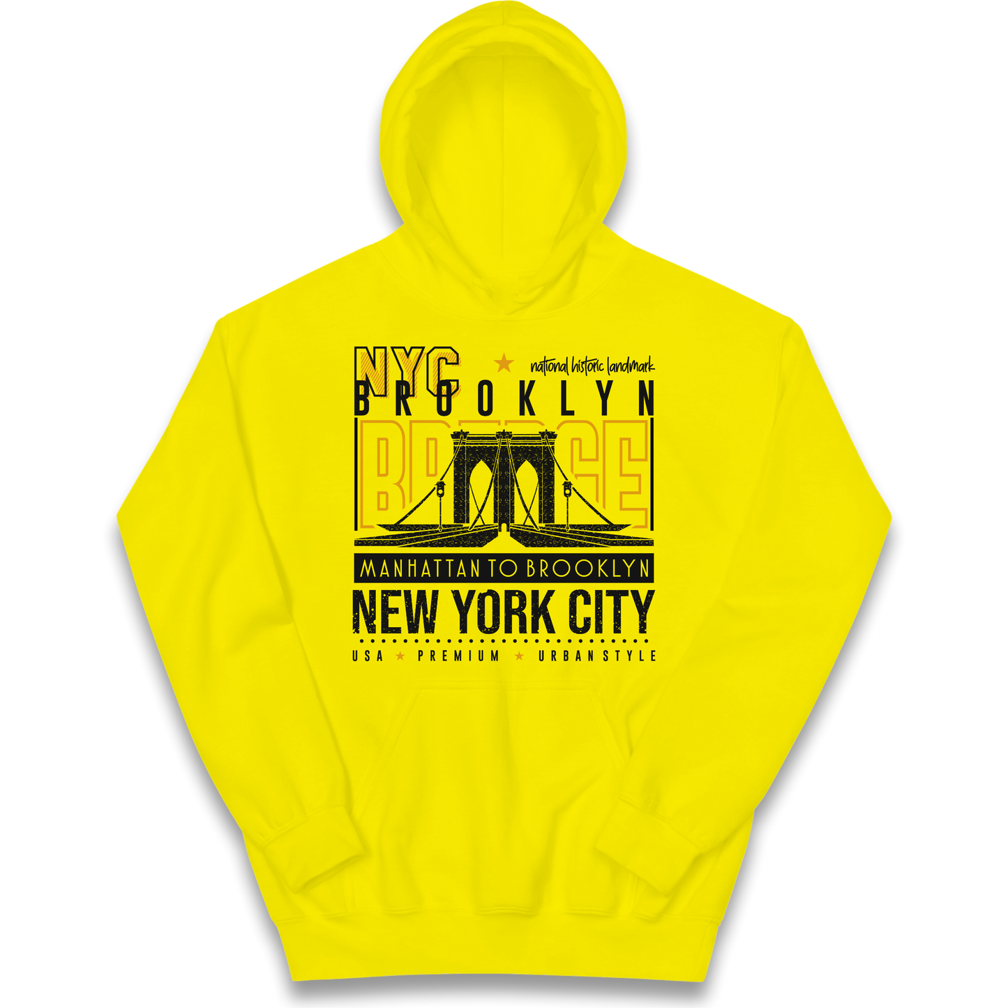 NYC Brooklyn Bridge kids hoodie