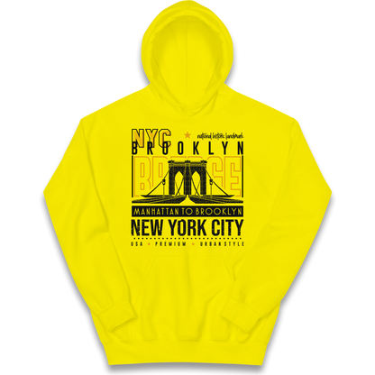 NYC Brooklyn Bridge kids hoodie