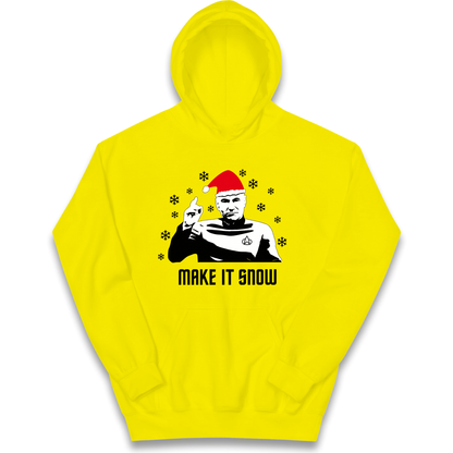 Make It Snow kids hoodie