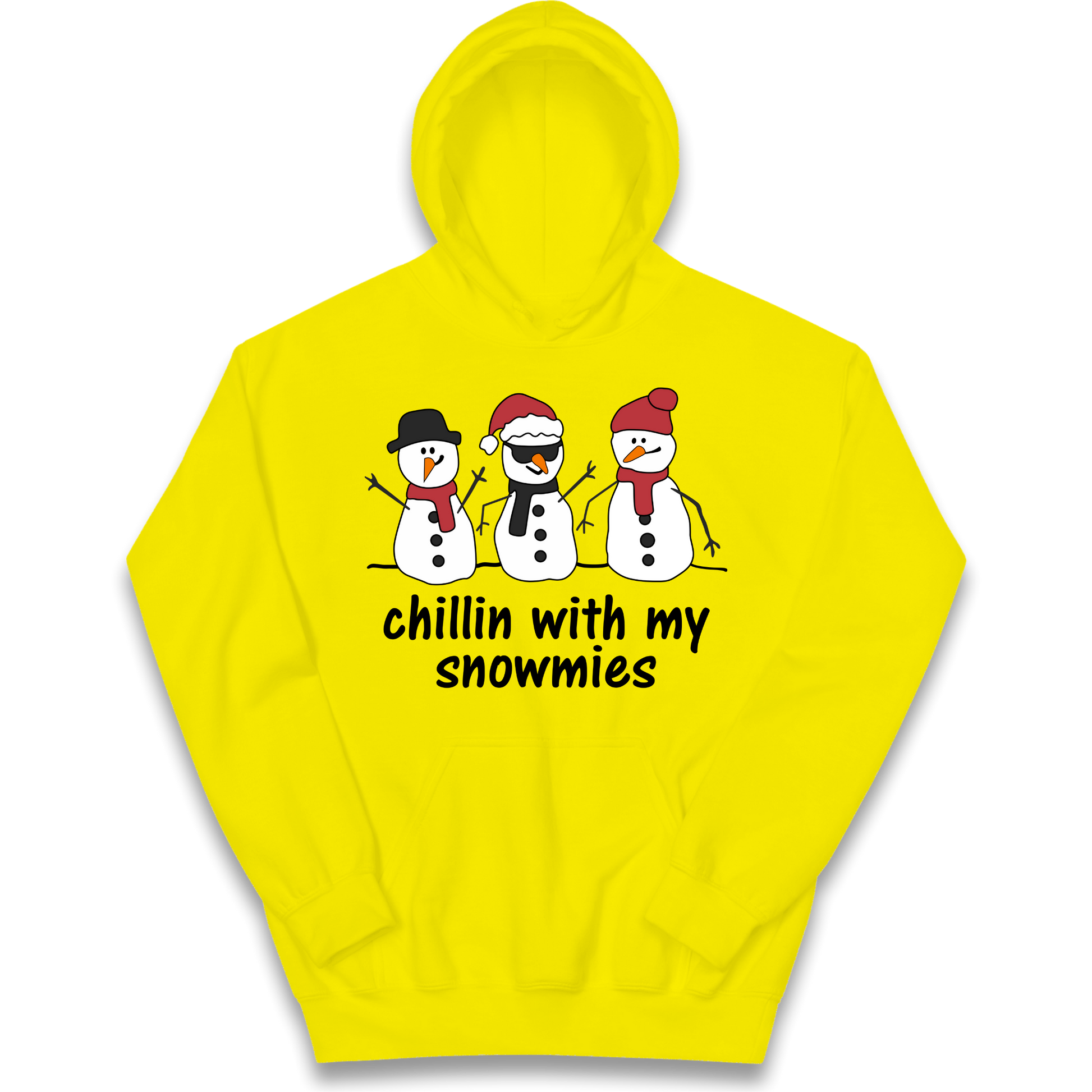 Chillin With My Snowmies kids hoodie