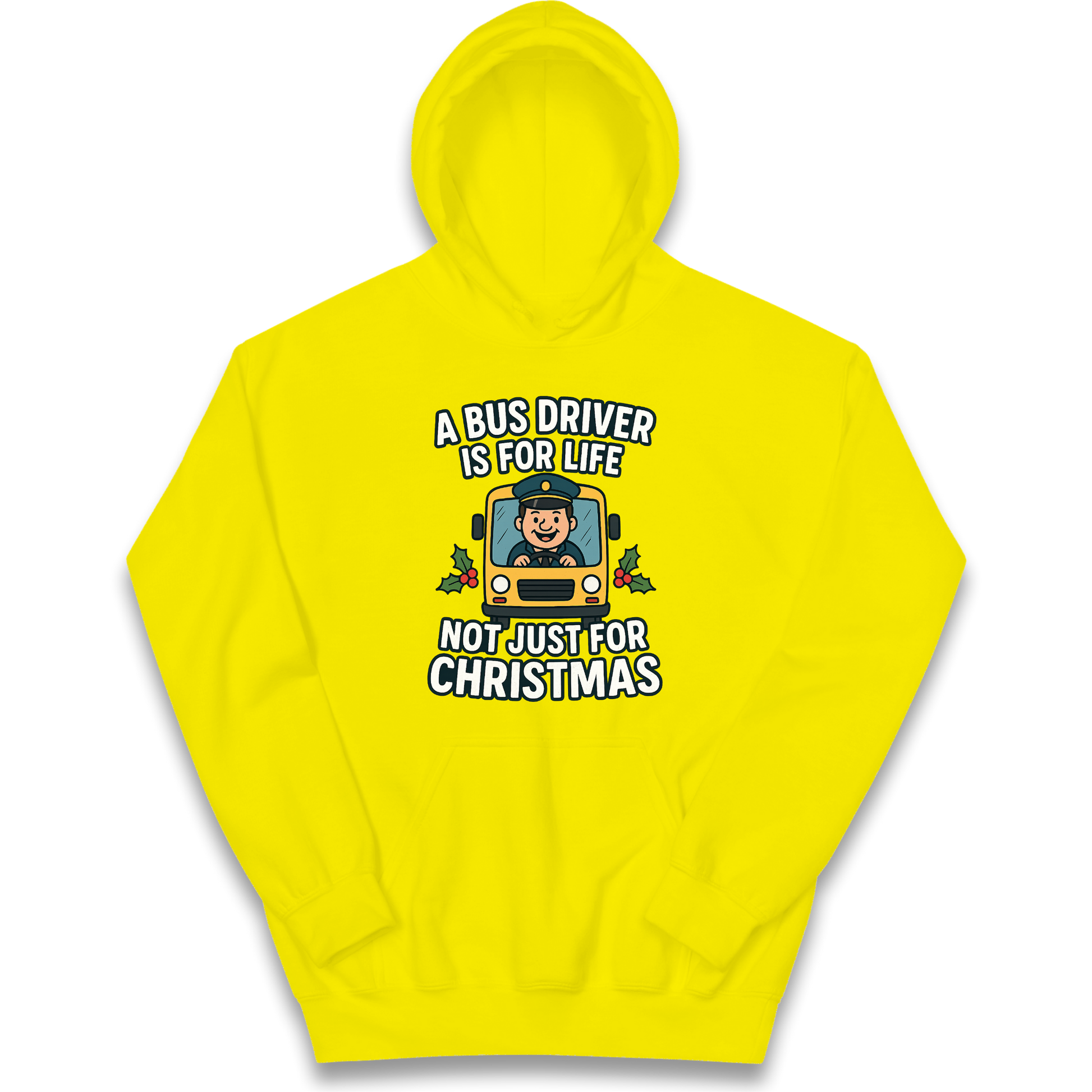 Bus Driver Christmas Kids Hoodie