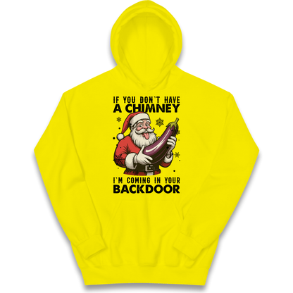 Santa Back Door Kids Hoodie