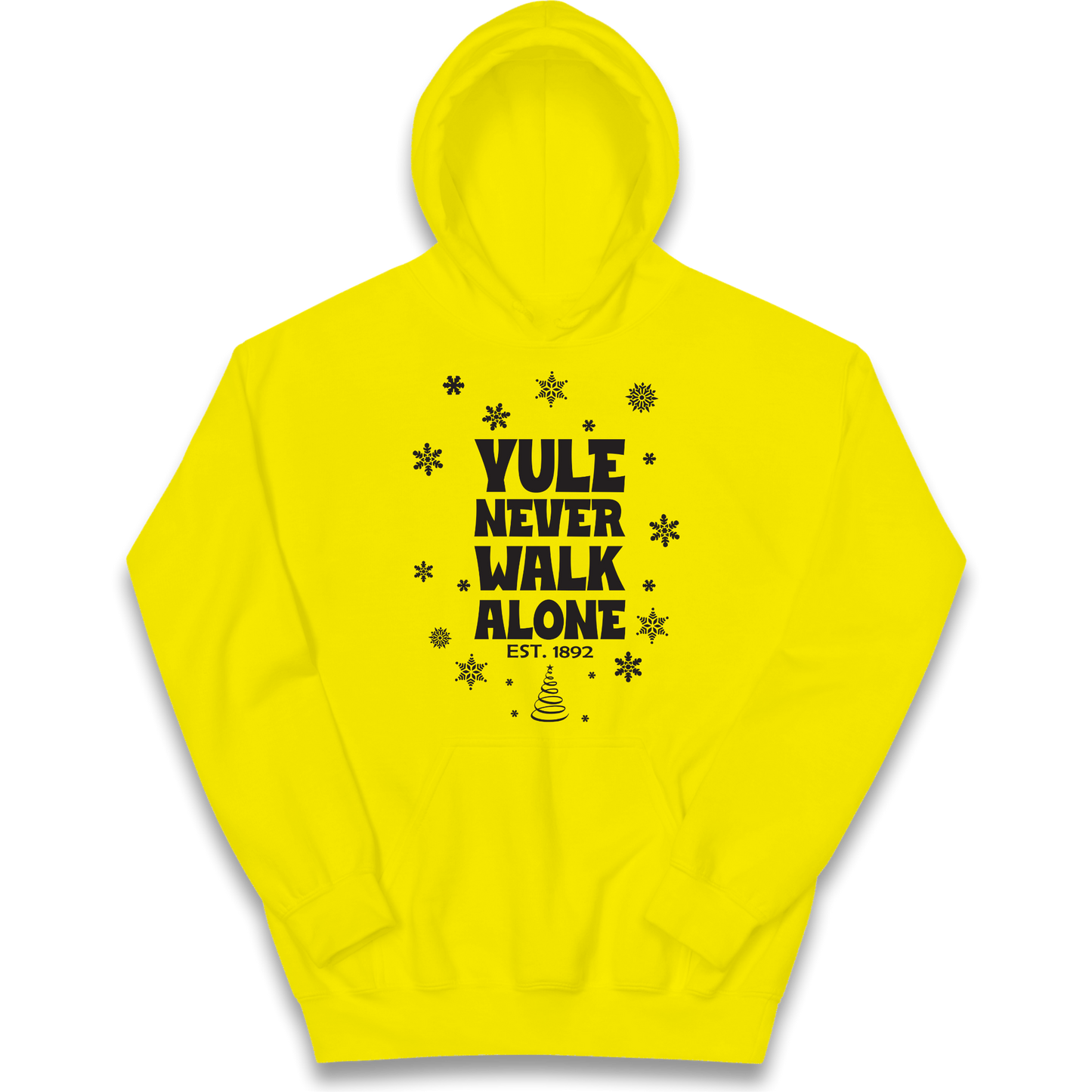 Yule Never Walk Alone Liverpool Christmas kids hoodie