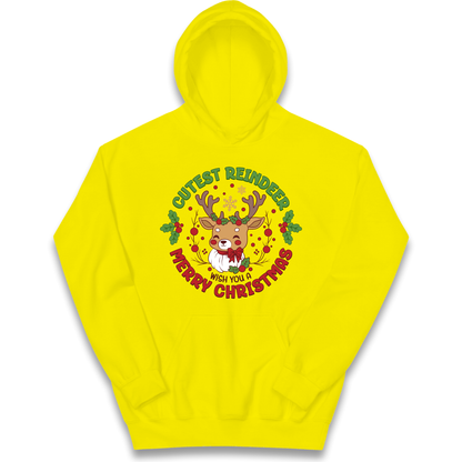 Cutest Reindeer kids hoodie