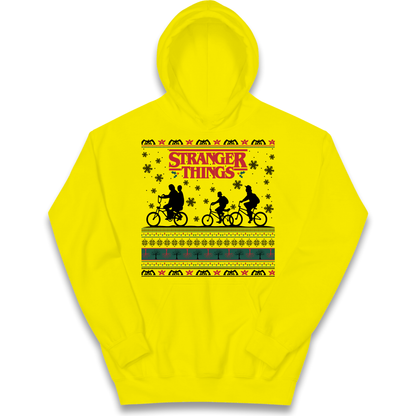 Stranger Things Christmas kids hoodie