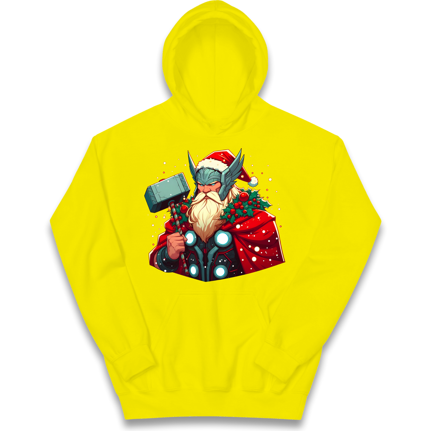 Viking Thor Santa kids hoodie