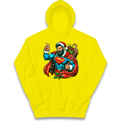 Superman Santa kids hoodie