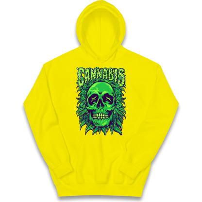 Cannabis Skull kids hoodie