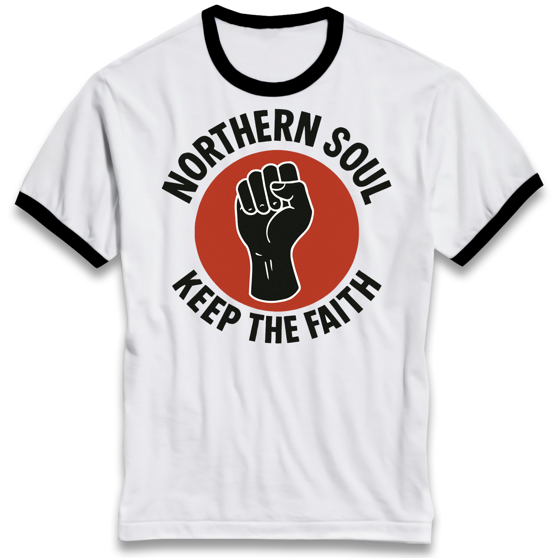 Northern Soul Keep The Faith Ringer T Shirt