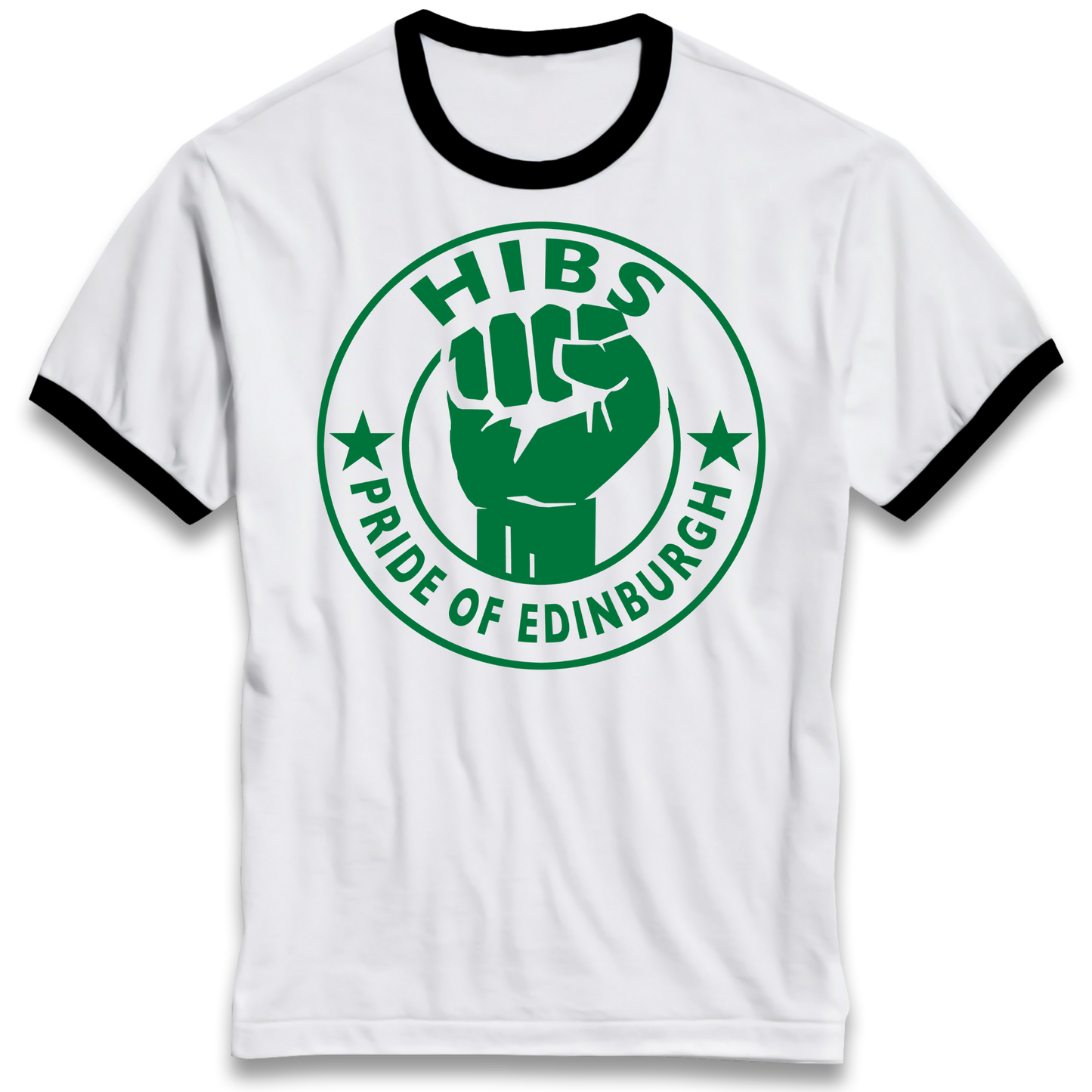 Hibernian FC Football Ringer T Shirt