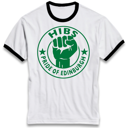 Hibernian FC Football Ringer T Shirt