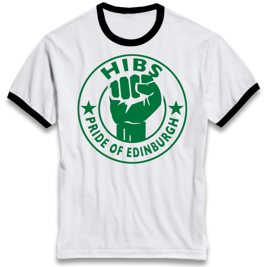 Hibernian FC Football Ringer T Shirt