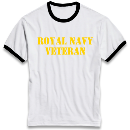 Royal Navy Veteran Ringer T Shirt