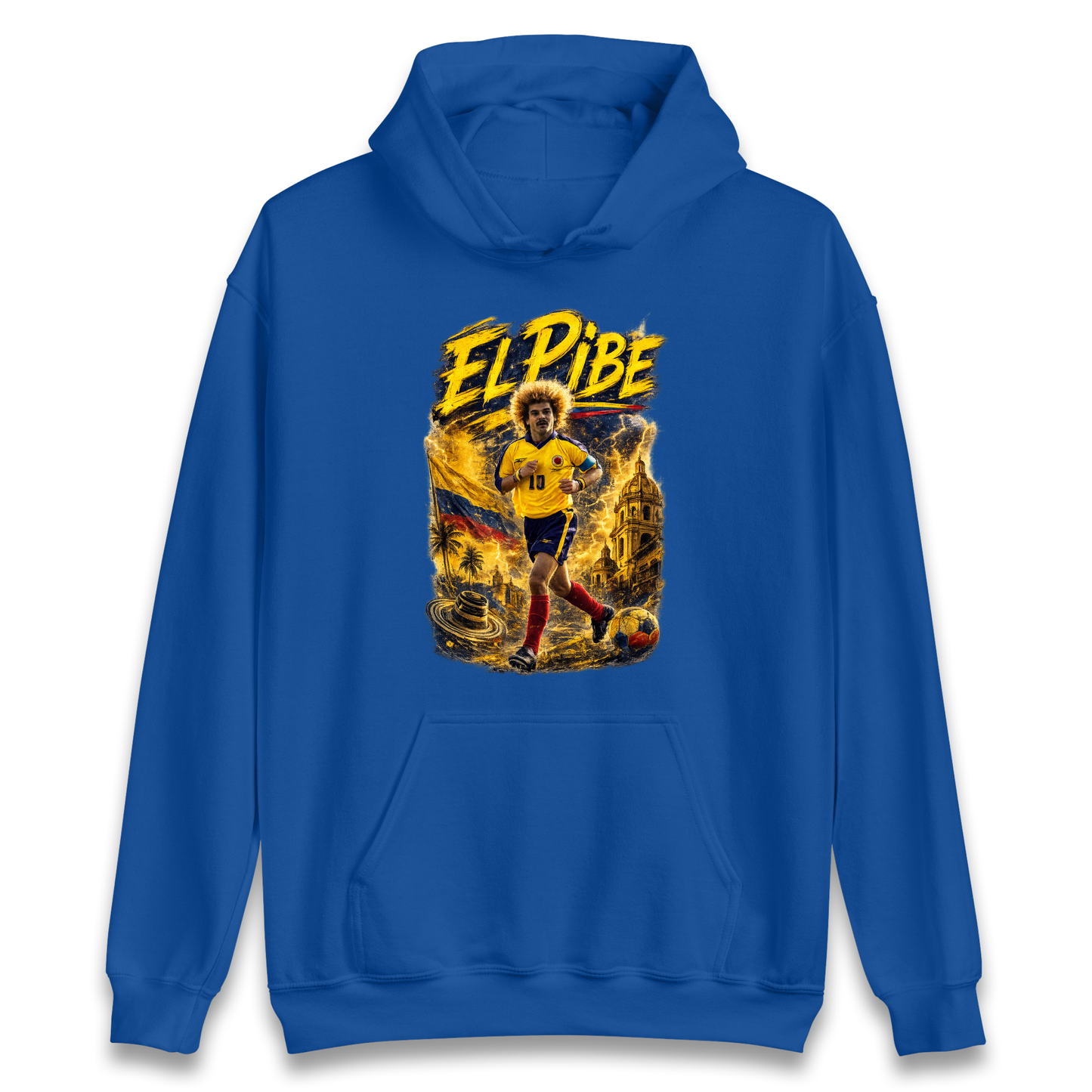 Carlos Valderrama Colombia Football Hoodie