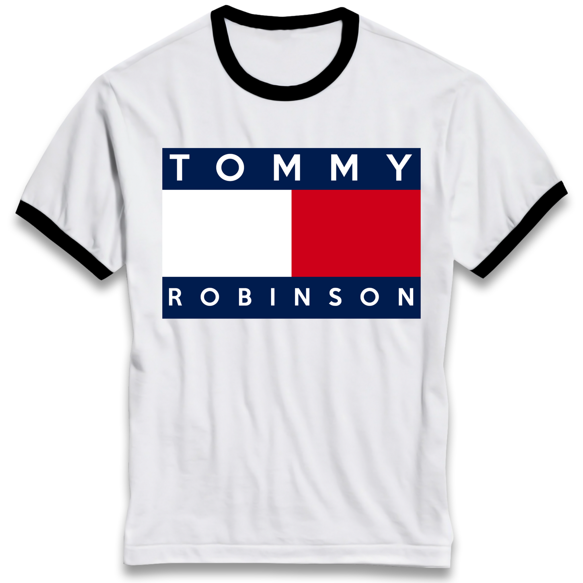 Tommy Robinson Ringer T Shirt