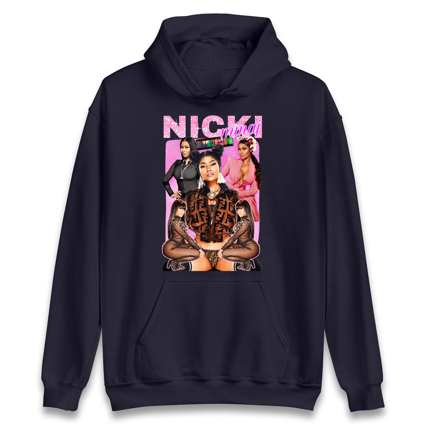 Nicki Minaj Pink Sparkle Bootleg Hoodie