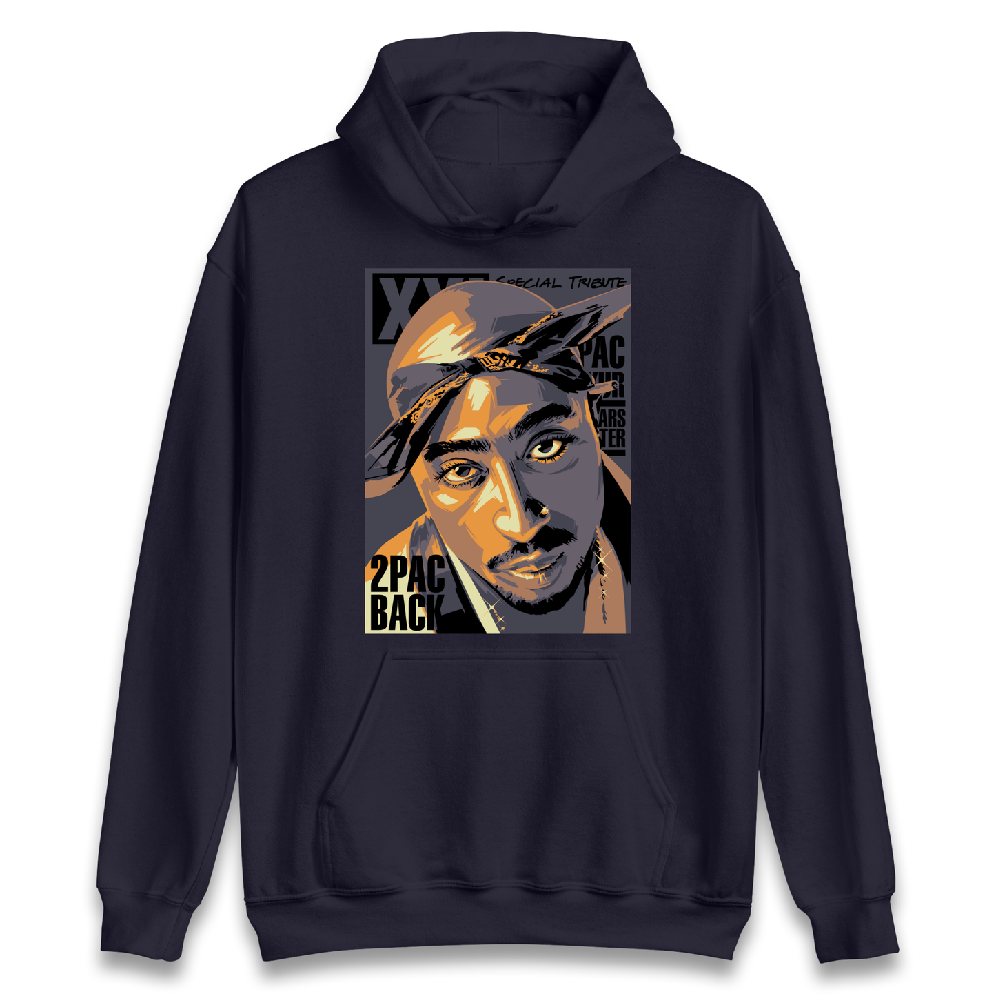 2 Pac Back Hoodie