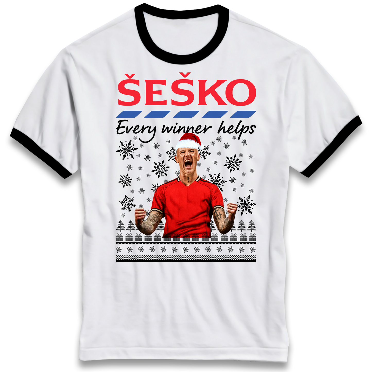 Benjamin Sesko Christmas Ringer T Shirt