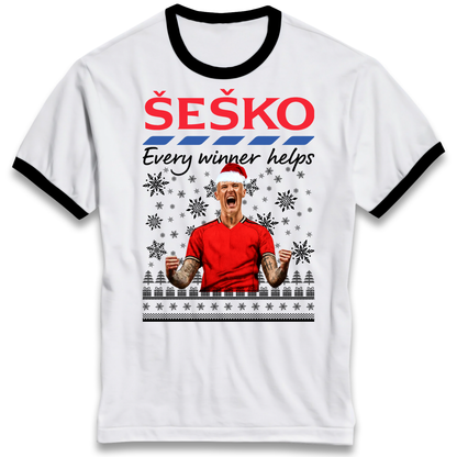 Benjamin Sesko Christmas Ringer T Shirt