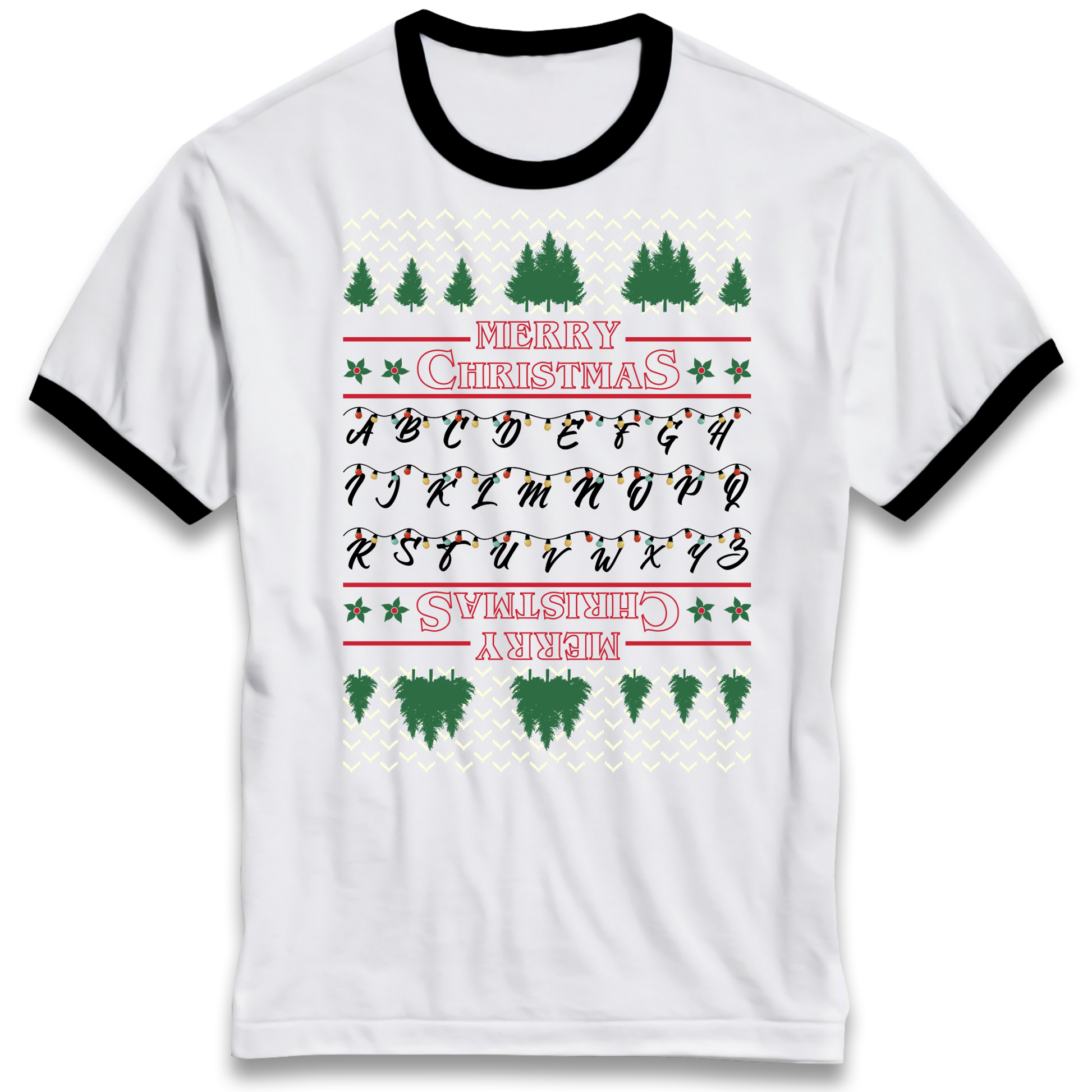 stranger things christmas jumper Ringer T Shirt