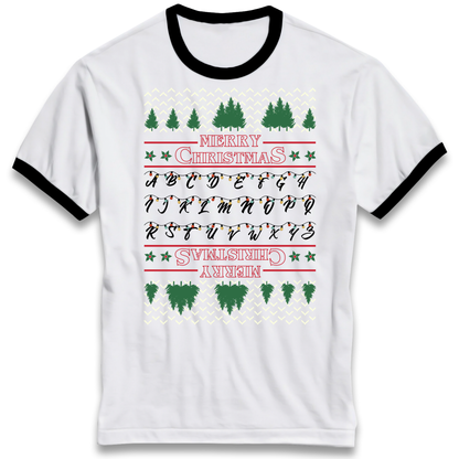 stranger things christmas jumper Ringer T Shirt