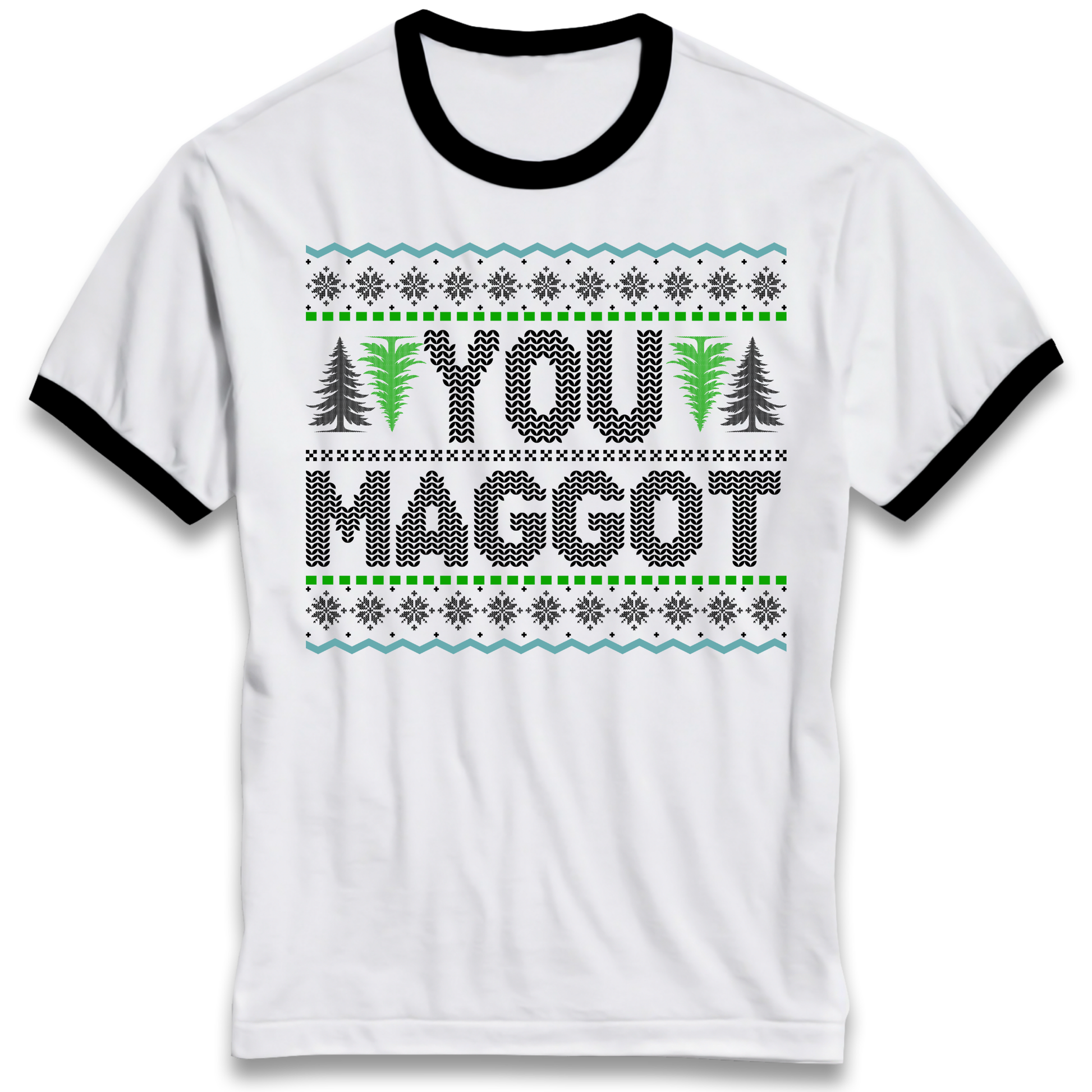 Christmas jumper Ringer T Shirt