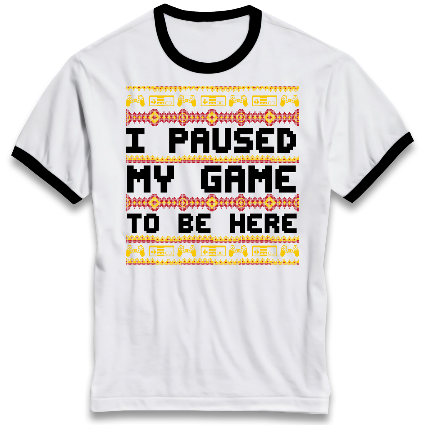 Paused My Game Ringer T Shirt