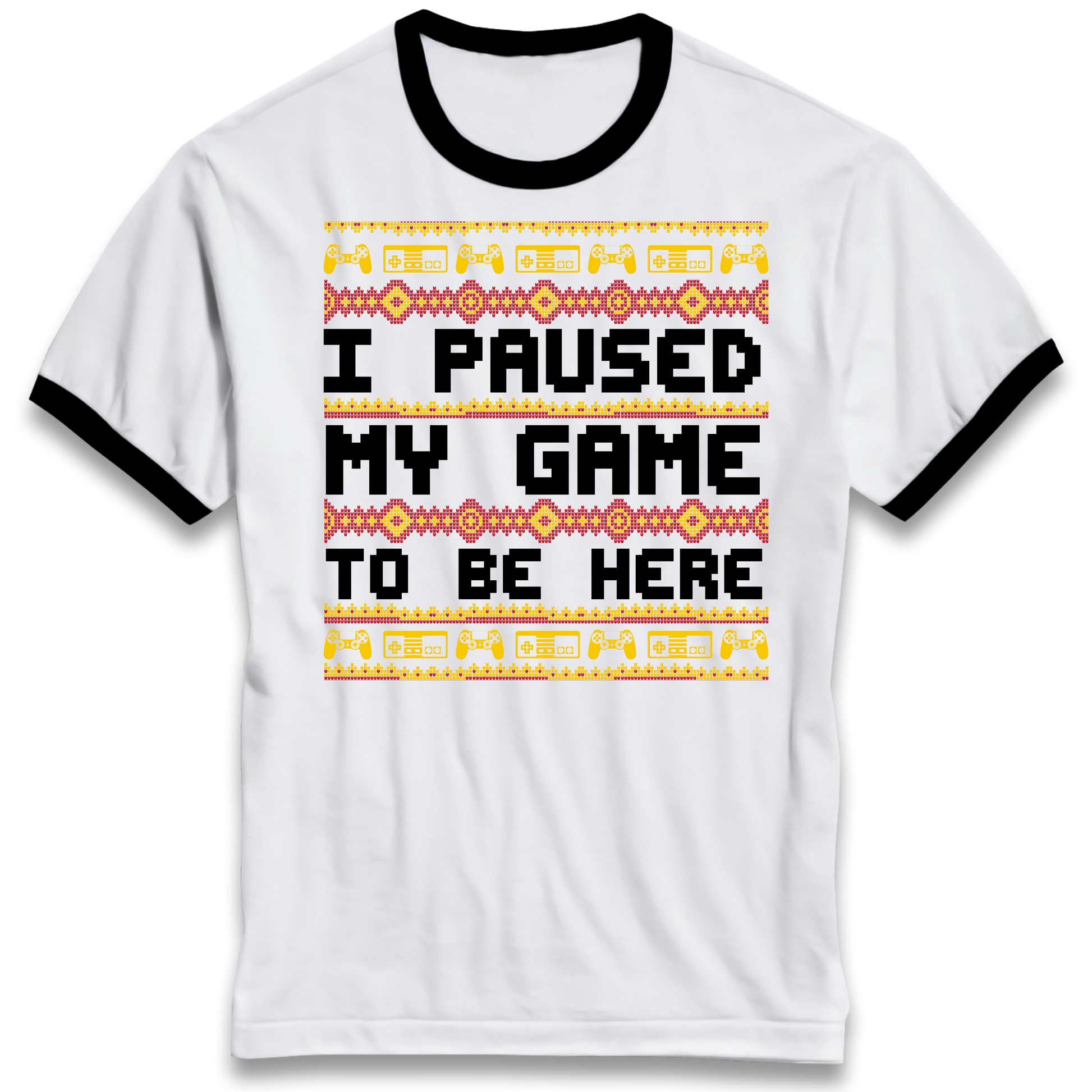 Paused My Game Ringer T Shirt