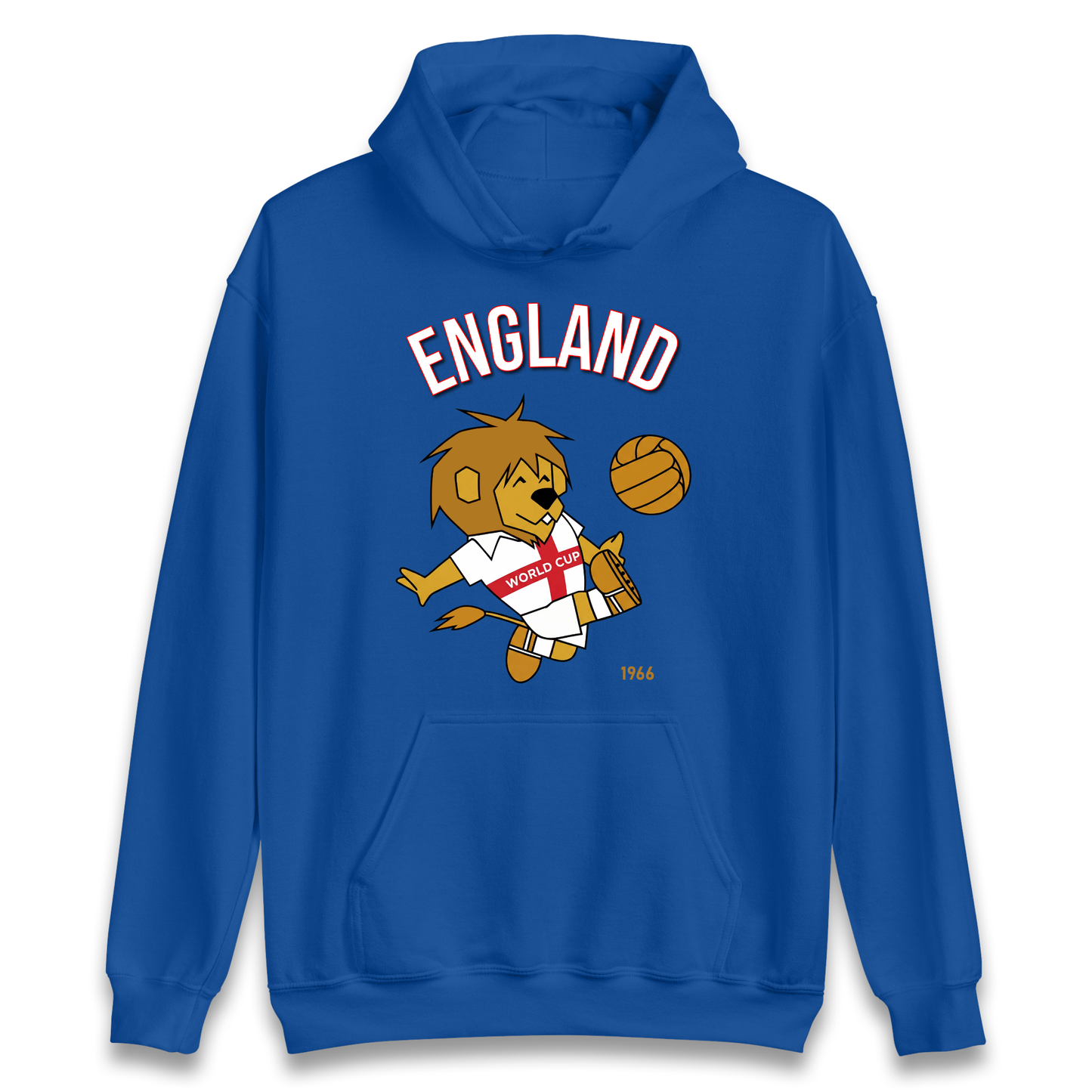 England World Cup Willie 1966 Football Hoodie