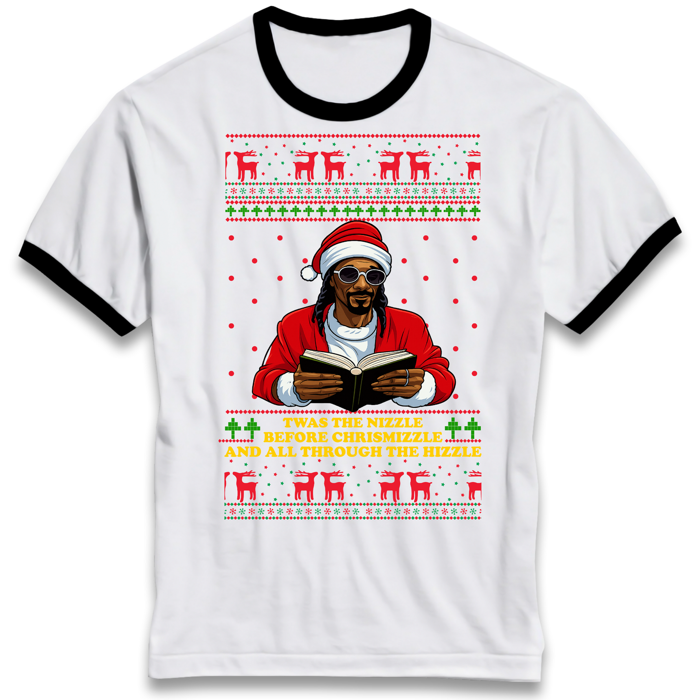 Snoop Dogg Nizzle Christmas Ringer T Shirt