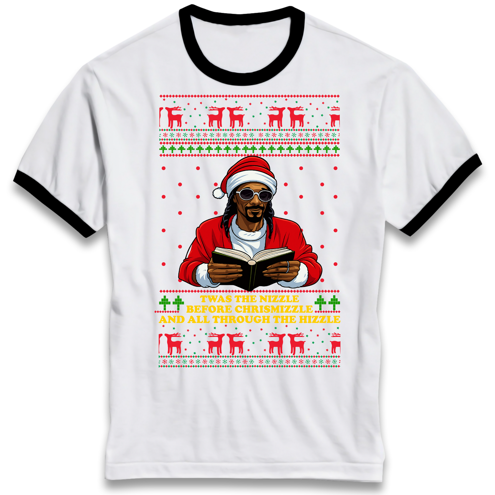 Snoop Dogg Nizzle Christmas Ringer T Shirt