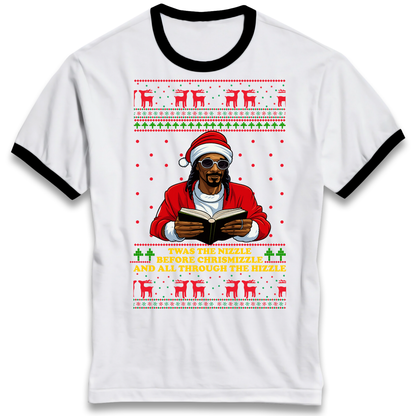 Snoop Dogg Nizzle Christmas Ringer T Shirt