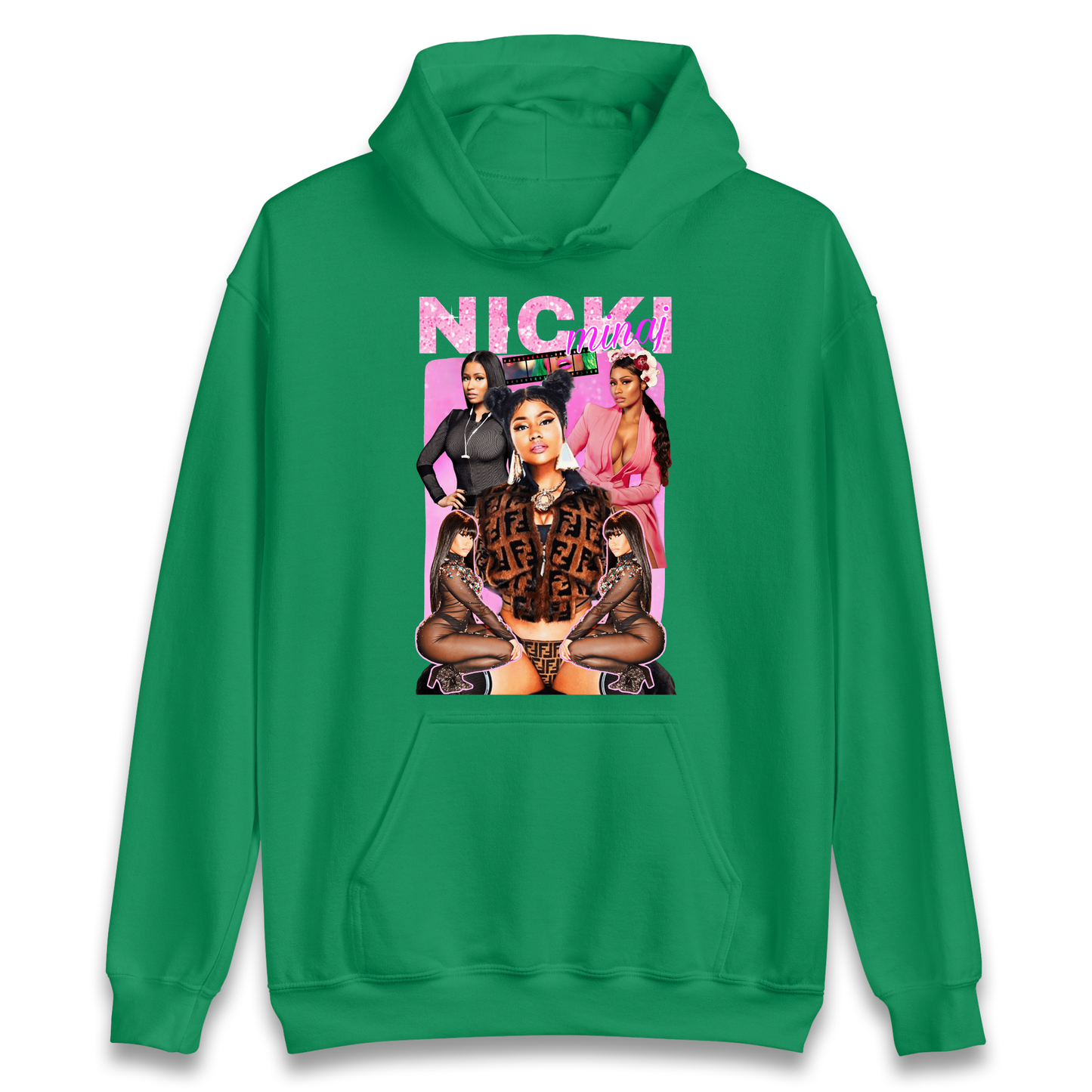 Nicki Minaj Pink Sparkle Bootleg Hoodie