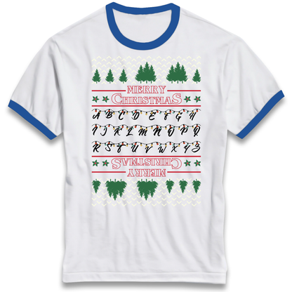stranger things christmas jumper Ringer T Shirt