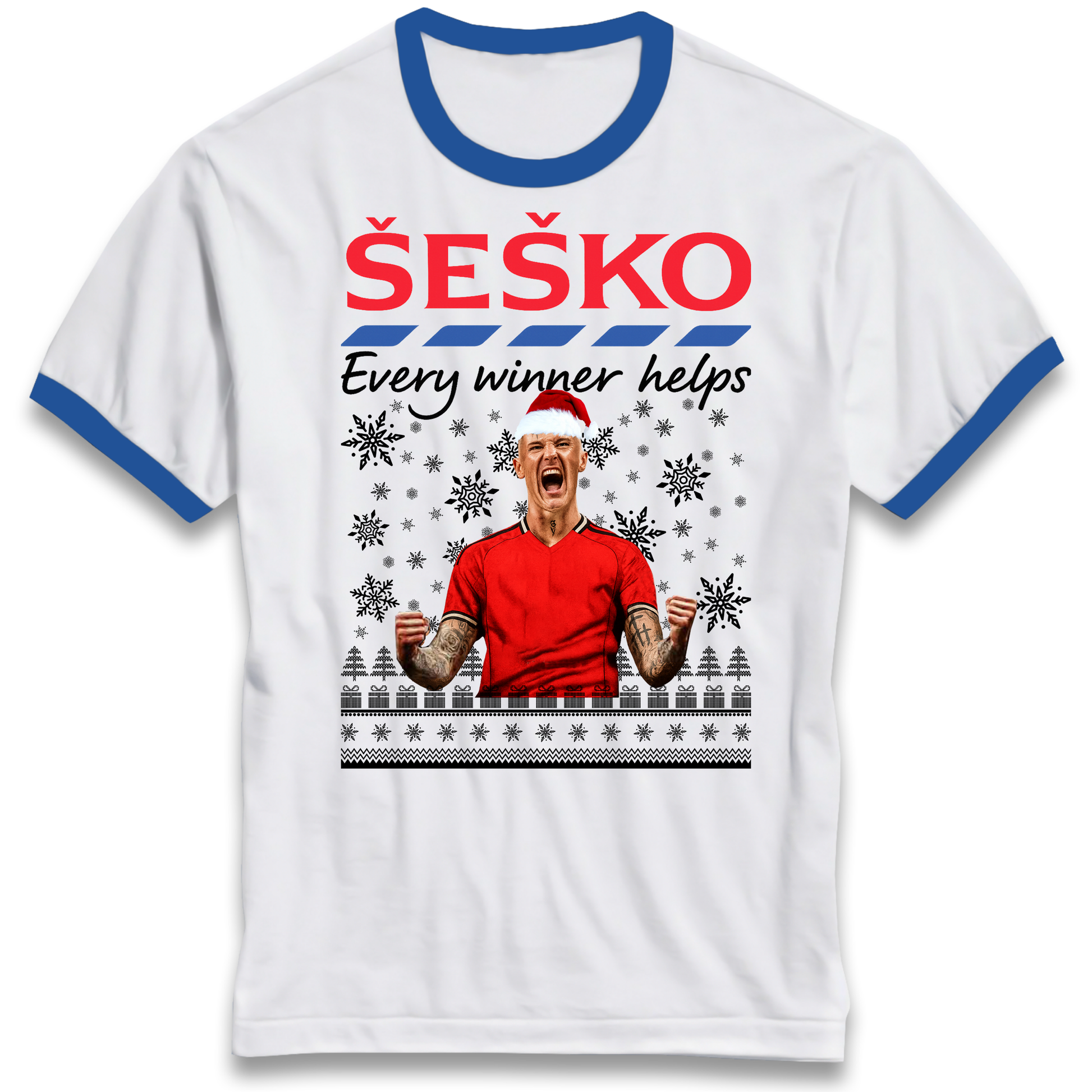 Benjamin Sesko Christmas Ringer T Shirt
