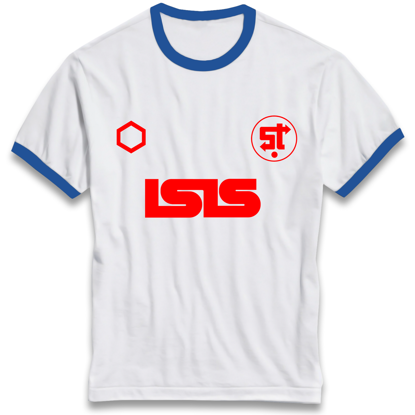 Retro Swindon Town Football Ringer T Shirt