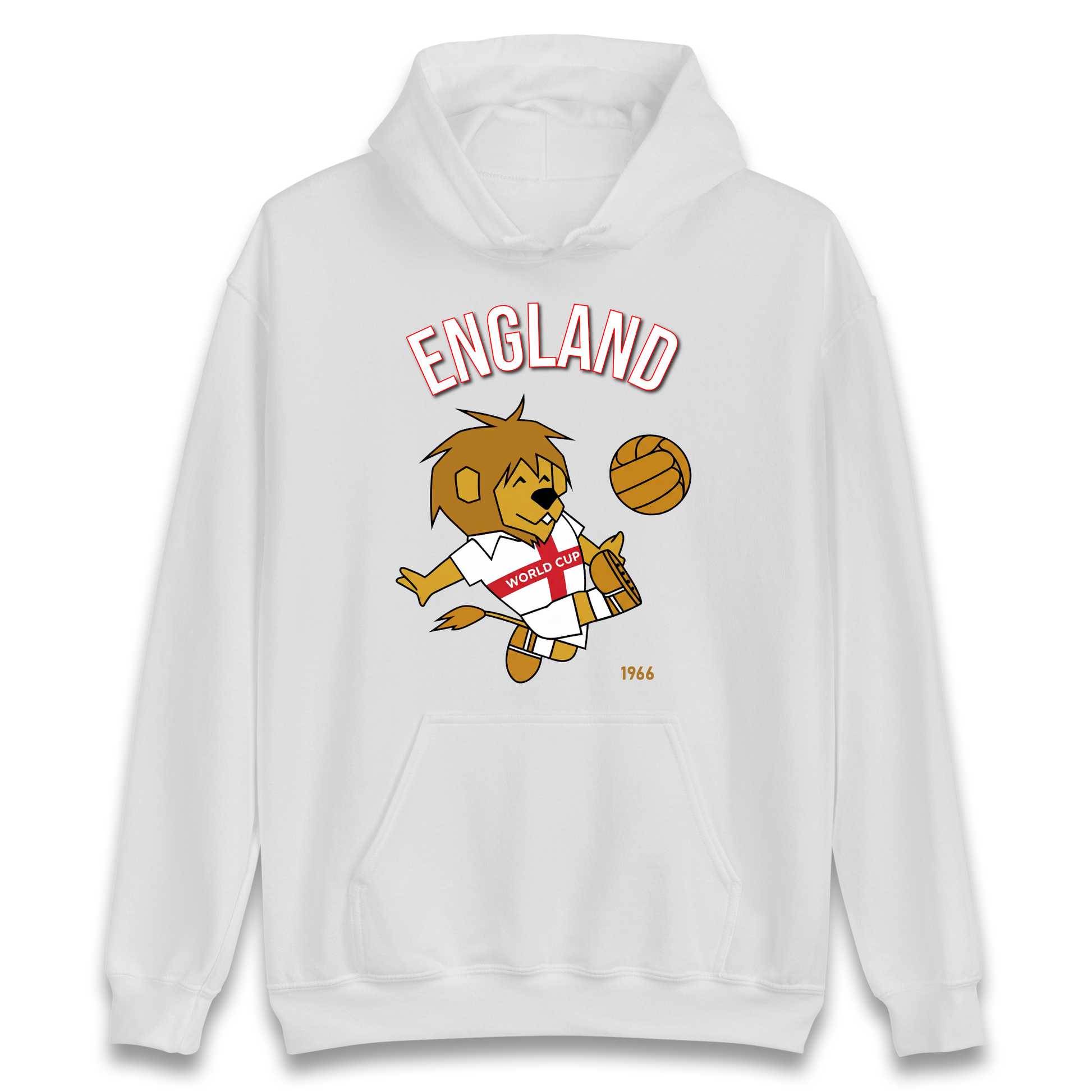 England World Cup Willie 1966 Football Hoodie