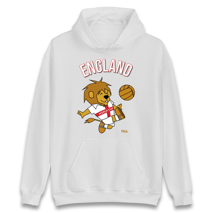 England World Cup Willie 1966 Football Hoodie