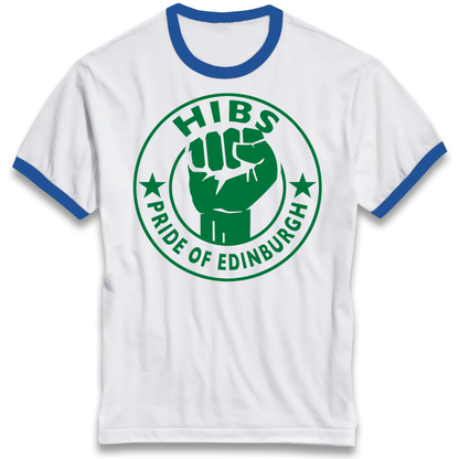 Hibernian FC Football Ringer T Shirt