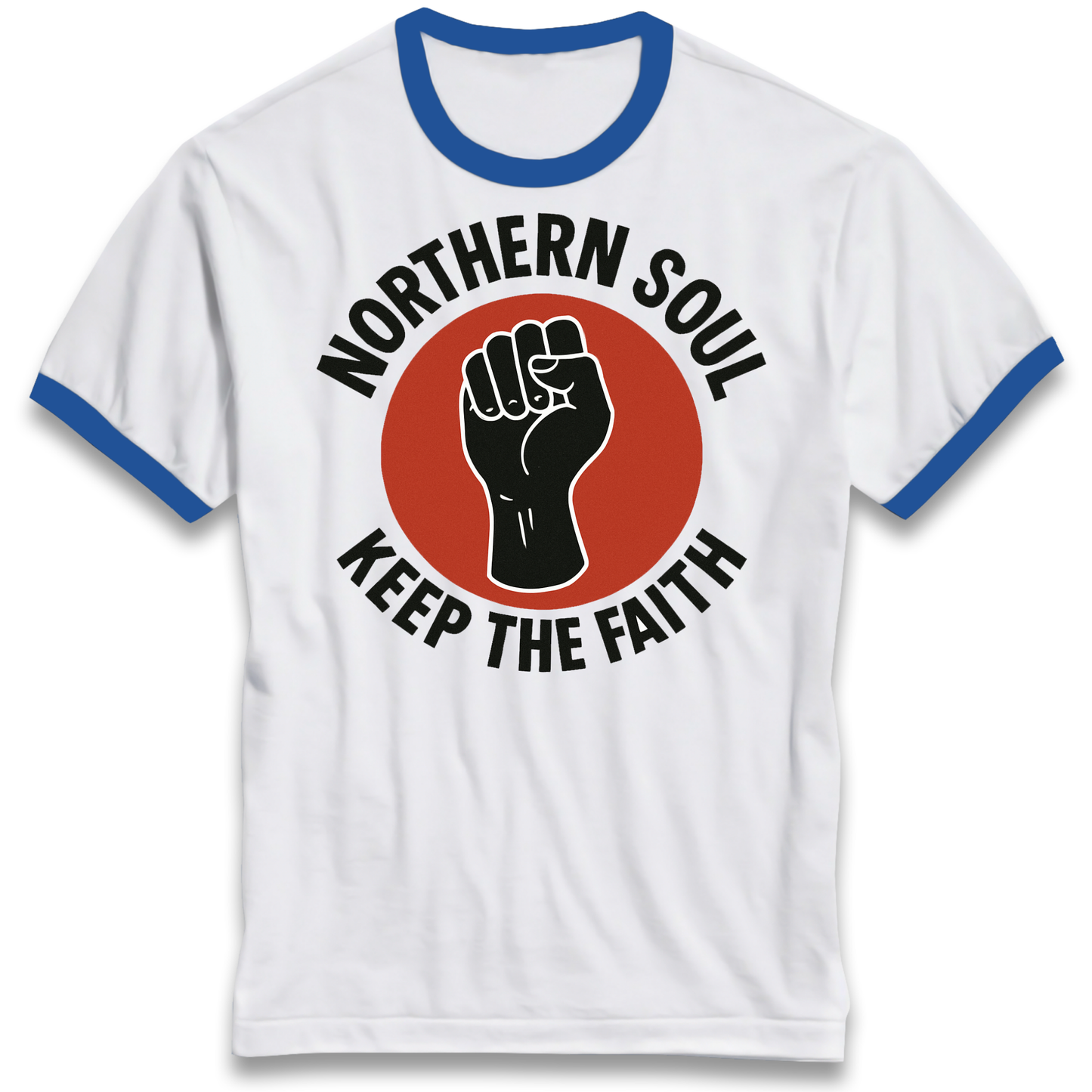 Northern Soul Keep The Faith Ringer T Shirt